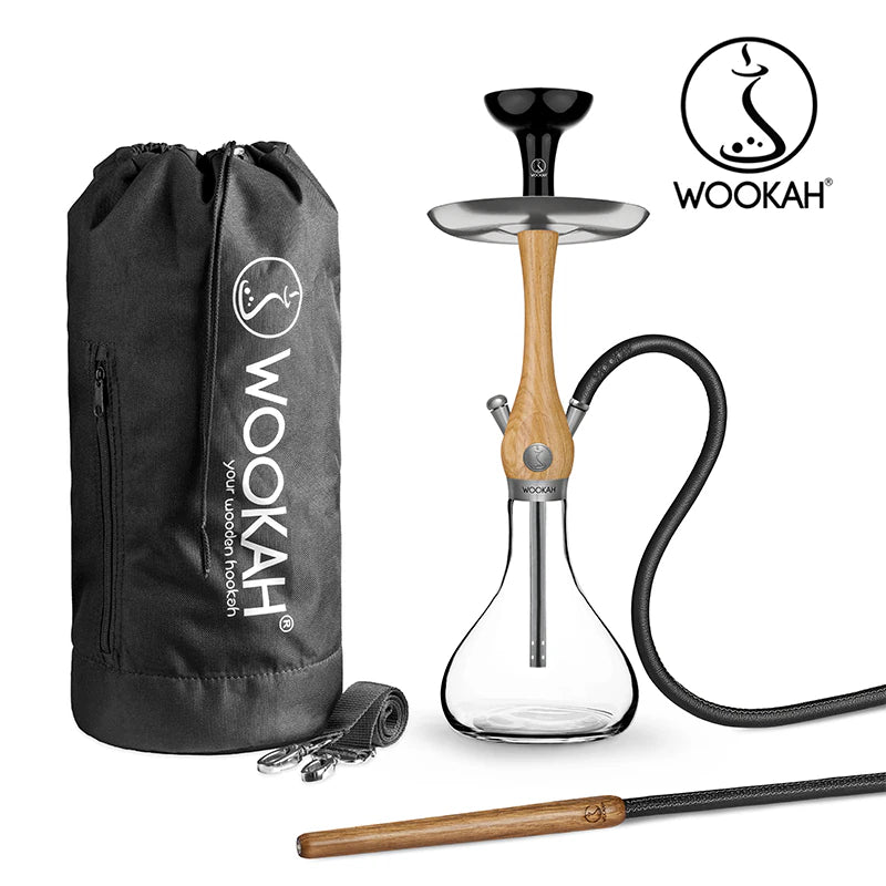 WOOKAH Mini Smooth Oak Set & Travel Bag