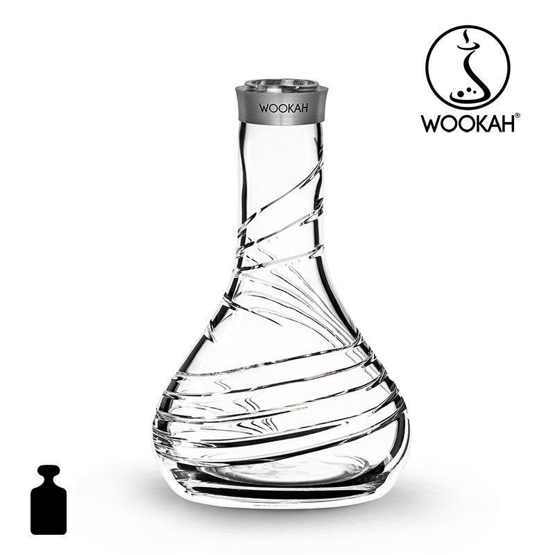 WOOKAH Vase Heavy Crystal Tornado