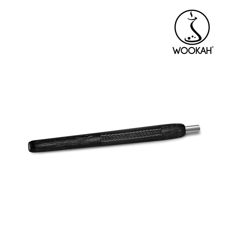 WOOKAH Wooden Mouthpiece Nox Black Leather